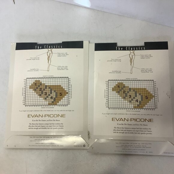 New Vintage Lot of 19 Evan-Picone Aafes Various Brands Colors Sizes Pantyhose - Picture 8 of 16